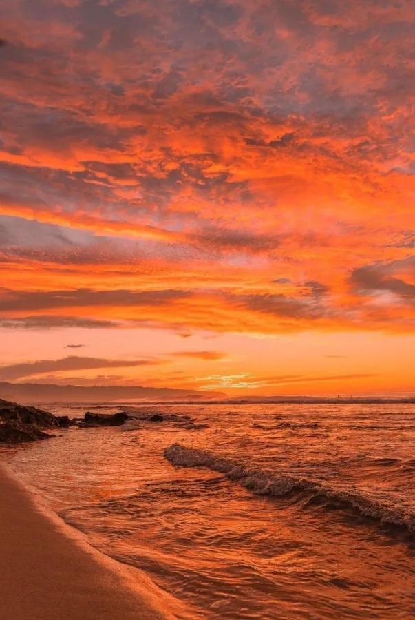 Atardecer en la playa